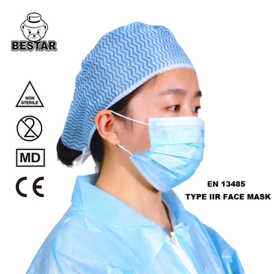 máscara protetora cirúrgica descartável descartável de máscara protetora 3Ply EN14683
