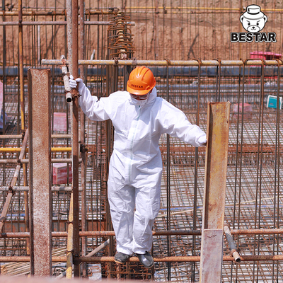 Tipo combinação protetora descartável branca do filme Microporous de 5B/6B para a construção