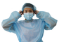 Vestido descartável azul respirável do isolamento de AAMI não tecido para cirúrgico